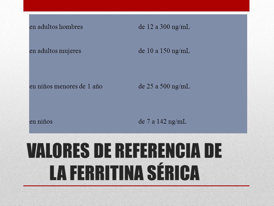 niveles normales de ferritina en la sangre niveles normales de ferritina en la sangre